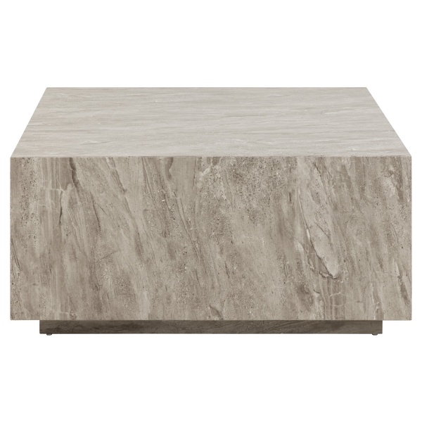 Stolik kawowy Dice 90x90cm marmur szary - ACTONA